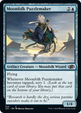 Moonfolk Puzzlemaker card from Jumpstart 2022