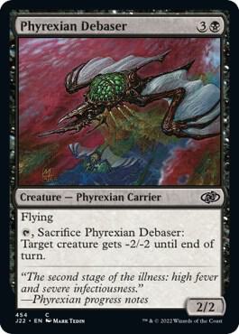 Phyrexian Debaser card from Jumpstart 2022