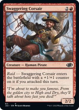Swaggering Corsair card from Jumpstart 2022
