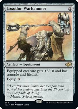 Loxodon Warhammer card from Jumpstart 2022