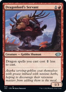 Dragonlord's Servant card from Jumpstart 2022