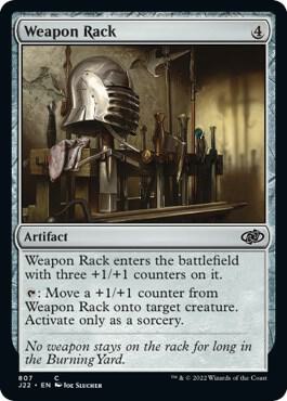 Weapon Rack card from Jumpstart 2022
