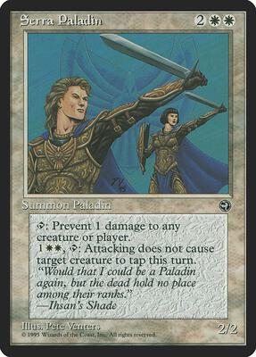 Serra Paladin card from Homelands