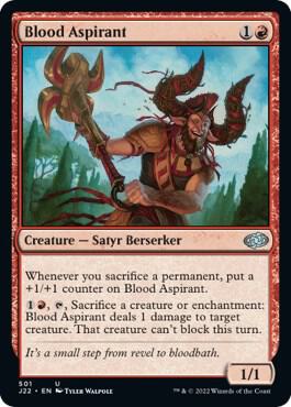 Blood Aspirant card from Jumpstart 2022