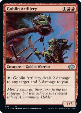 Goblin Artillery card from Jumpstart 2022