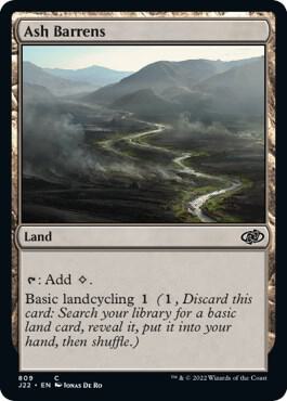 Ash Barrens card from Jumpstart 2022