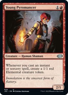 Young Pyromancer card from Jumpstart 2022