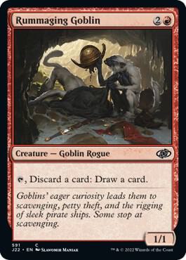 Rummaging Goblin card from Jumpstart 2022