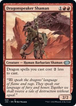 Dragonspeaker Shaman card from Jumpstart 2022