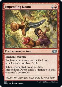 Impending Doom card from Jumpstart 2022