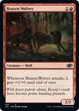 Brazen Wolves card from Jumpstart 2022