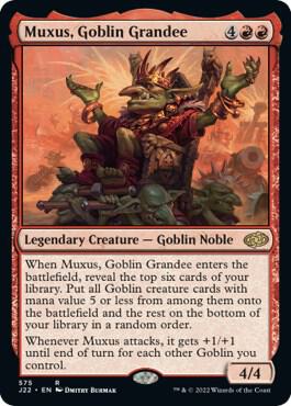 Muxus, Goblin Grandee card from Jumpstart 2022