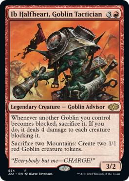 Ib Halfheart, Goblin Tactician card from Jumpstart 2022