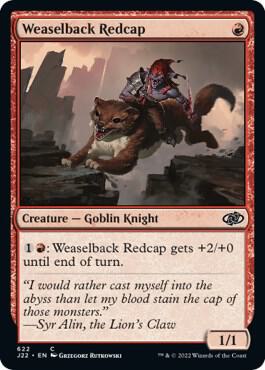 Weaselback Redcap card from Jumpstart 2022