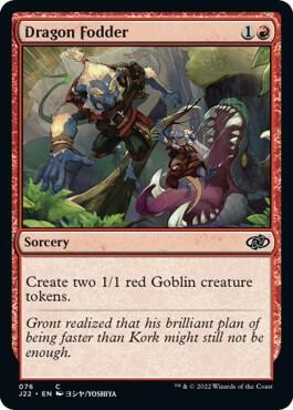 Dragon Fodder (76) card from Jumpstart 2022