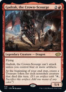 Gadrak, the Crown-Scourge card from Jumpstart 2022