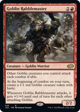 Goblin Rabblemaster card from Jumpstart 2022