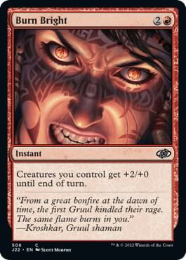 Burn Bright card from Jumpstart 2022