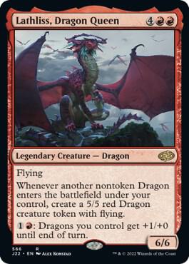 Lathliss, Dragon Queen card from Jumpstart 2022