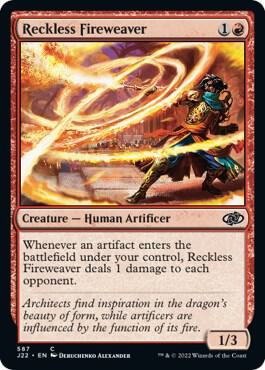 Reckless Fireweaver card from Jumpstart 2022