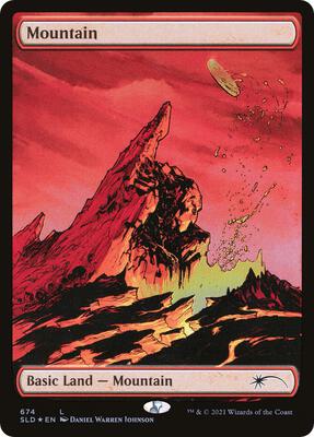 Mountain (674) card from Secret Lair Drop Series