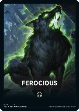 Ferocious Theme Card card from Jumpstart 2022