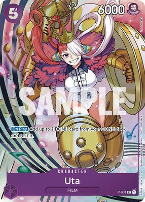 Uta (Event Pack Vol. 1) card from One Piece Promotion Cards
