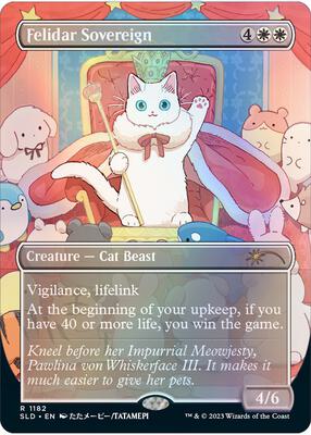 Felidar Sovereign (1182) card from Secret Lair Drop Series