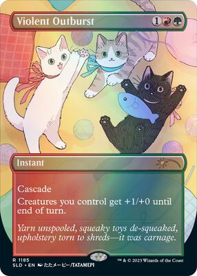 Violent Outburst card from Secret Lair Drop Series