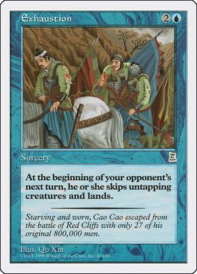 Exhaustion card from Portal Three Kingdoms