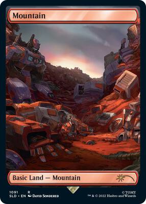 Mountain (1091) card from Secret Lair Drop Series
