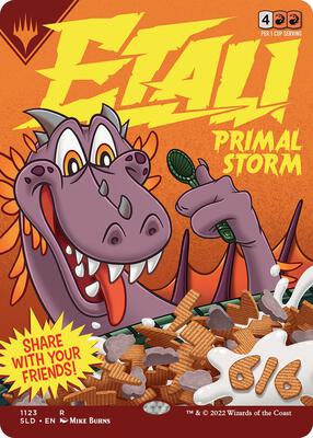 Etali, Primal Storm card from Secret Lair Drop Series