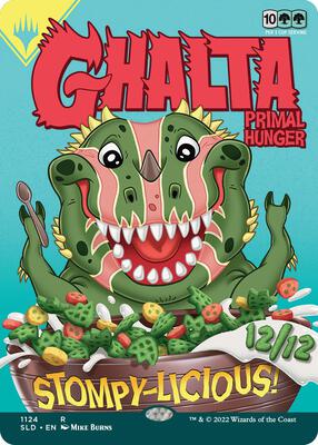 Ghalta, Primal Hunger card from Secret Lair Drop Series