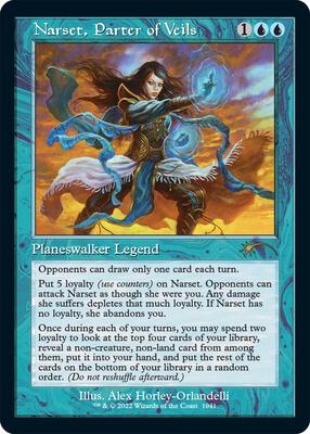 Narset, Parter of Veils (Retro Frame) card from Secret Lair Drop Series