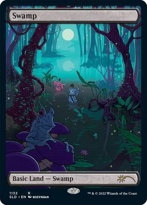 Swamp (1132) card from Secret Lair Drop Series