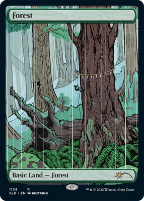 Forest (1134) card from Secret Lair Drop Series