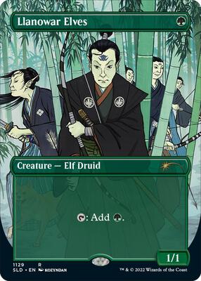 Llanowar Elves (1129) card from Secret Lair Drop Series