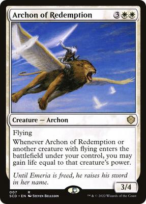 Archon of Redemption card from Starter Commander Decks