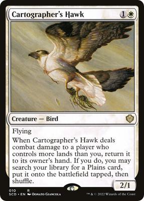 Cartographer's Hawk card from Starter Commander Decks