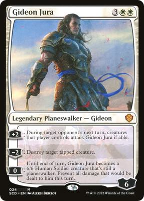 Gideon Jura card from Starter Commander Decks