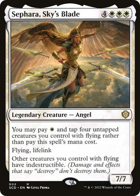 Sephara, Sky's Blade card from Starter Commander Decks