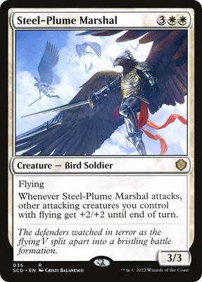 Steel-Plume Marshal card from Starter Commander Decks