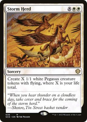 Storm Herd card from Starter Commander Decks