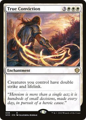 True Conviction card from Starter Commander Decks