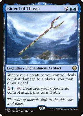 Bident of Thassa card from Starter Commander Decks