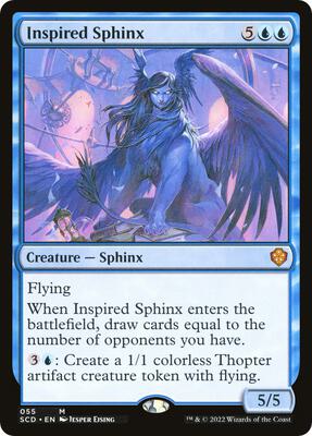 Inspired Sphinx card from Starter Commander Decks