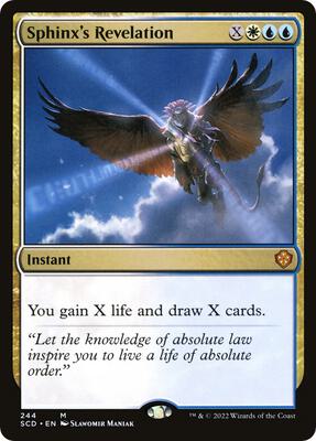 Sphinx's Revelation card from Starter Commander Decks