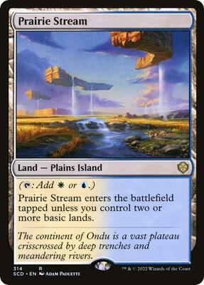 Prairie Stream card from Starter Commander Decks