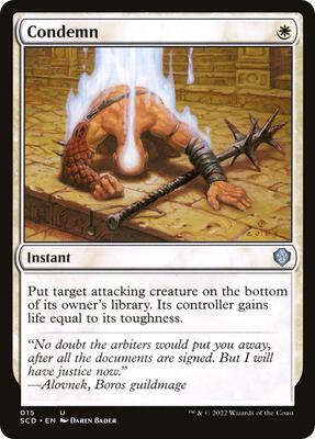 Condemn card from Starter Commander Decks