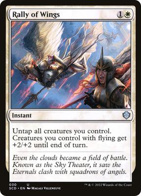 Rally of Wings card from Starter Commander Decks